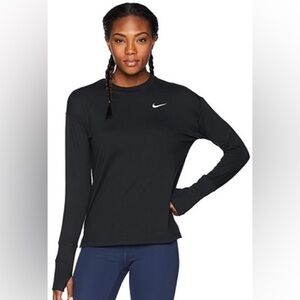 Nike Black Element Running Crew Top